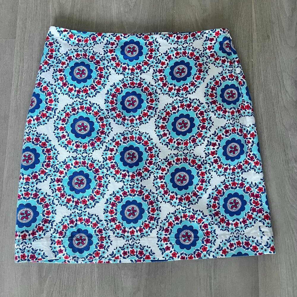 Talbots Women's Lined Print Mini Skirt Size 6
